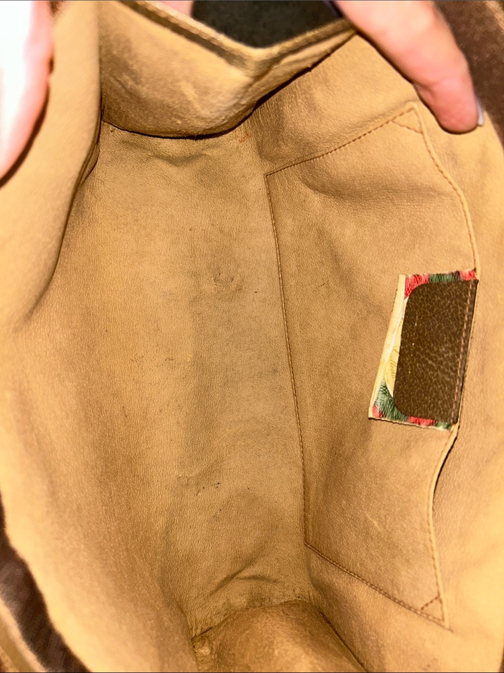 Gucci Beige and Brown Monogram Clutch - Picture 9 of 16